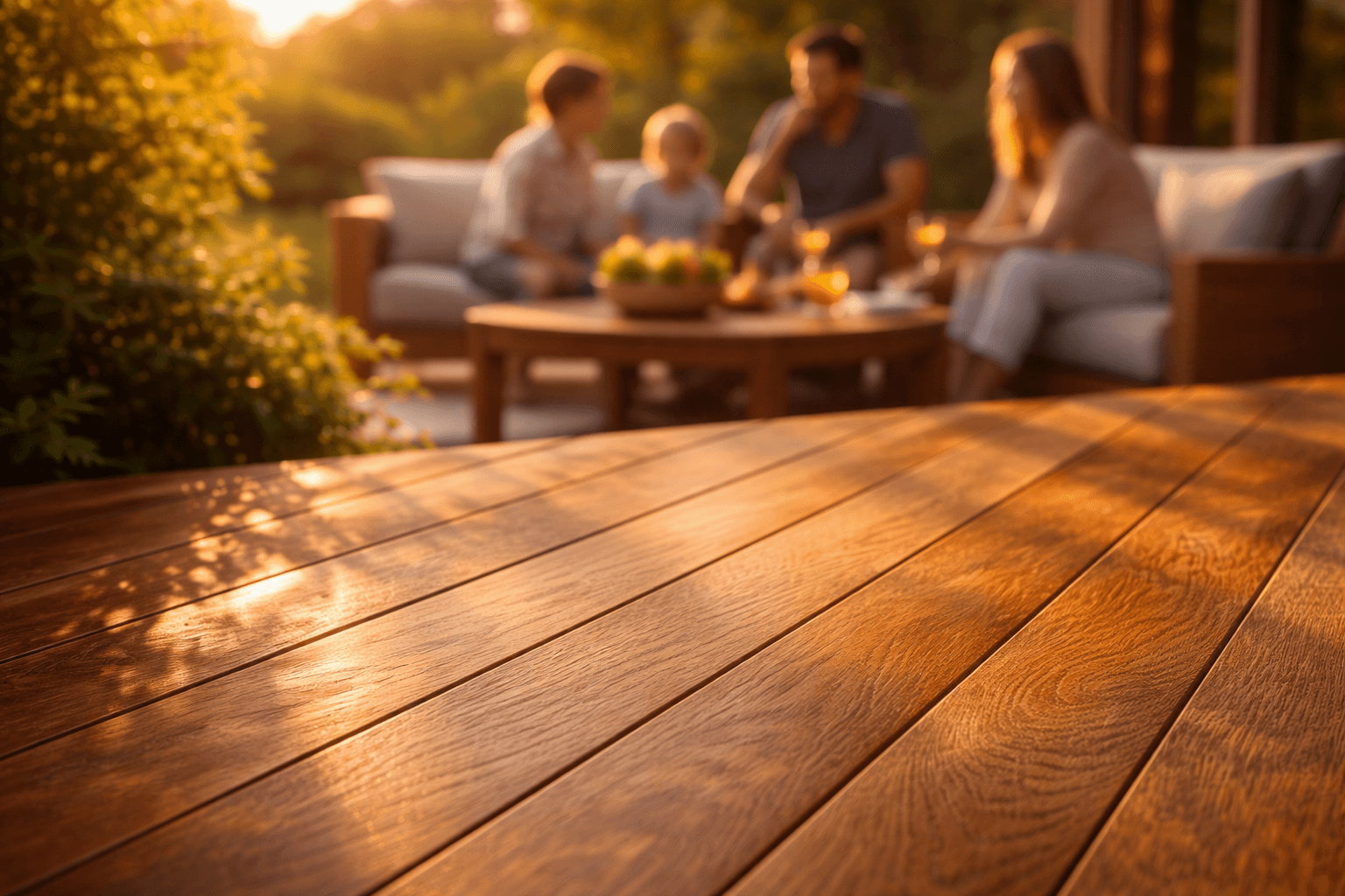 Нанесение масла Yachidamo на дерево крупным планом